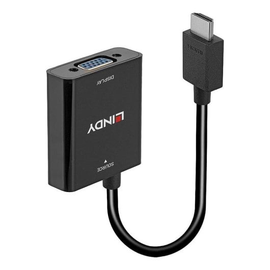 Adaptador de cable de vídeo Lindy HDMI a VGA 0,1 m