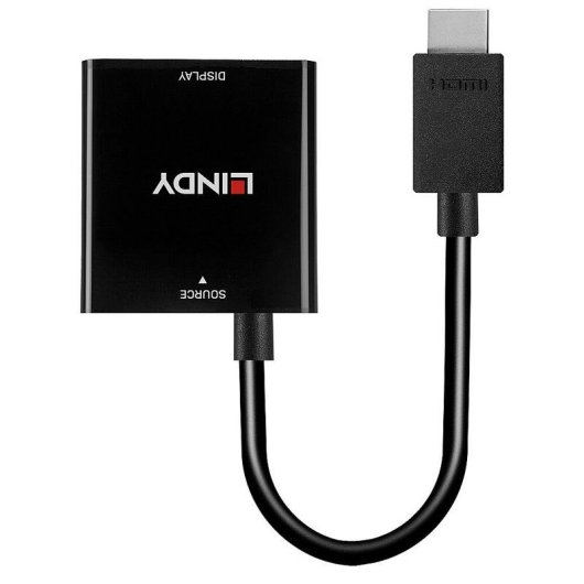 Adaptador de cable de vídeo Lindy HDMI a VGA 0,1 m