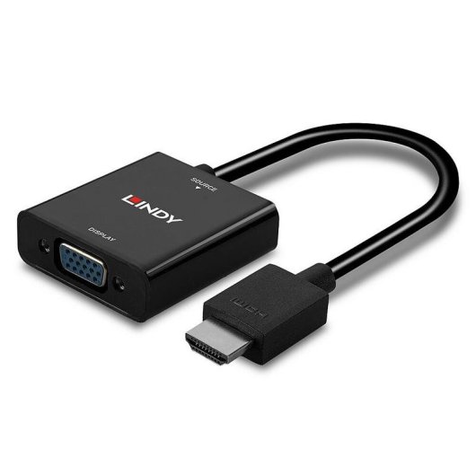 Adaptador de cable de vídeo Lindy HDMI a VGA 0,1 m