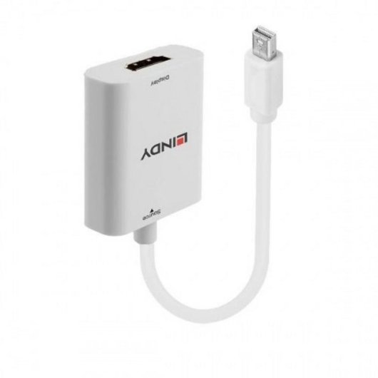 Adaptador de cable de vídeo Lindy Mini DisplayPort a HDMI 4K 60 Hz