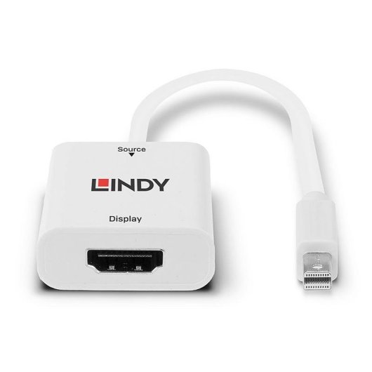 Adaptador de cable de vídeo Lindy Mini DisplayPort a HDMI 4K 60 Hz