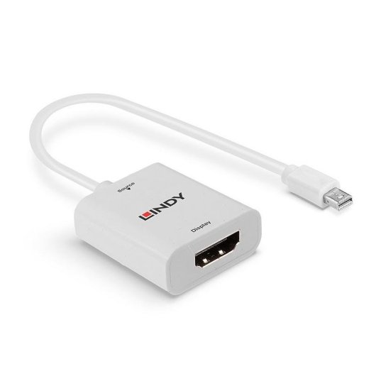 Adaptador de cable de vídeo Lindy Mini DisplayPort a HDMI 4K 60 Hz