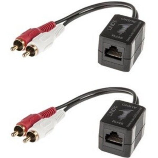 Trasmettitore AV Lindy 70460 100 m Cat5 Nero Rosso Bianco