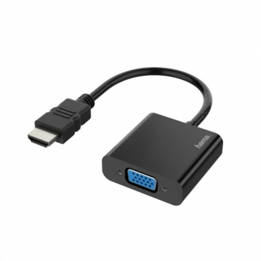 Adaptador de vídeo Hama 00200343 0,15 m HDMI para VGA Preto