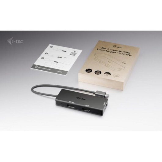Adaptador Gráfico USB-C I-Tec Triple 4K HDMI 100W