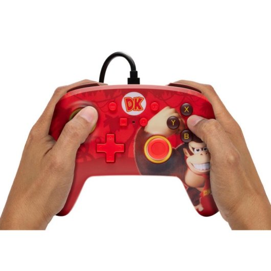 Mando PowerA Enhanced para Nintendo Switch y Switch OLED Rojo Alámbrico USB