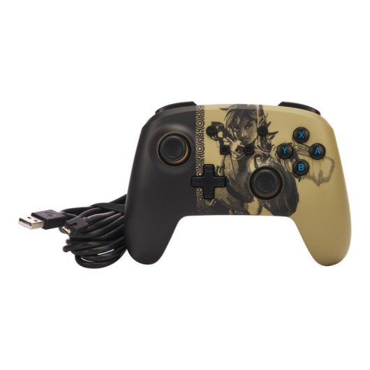 Manette filaire PowerA pour Nintendo Switch - Haya Beige