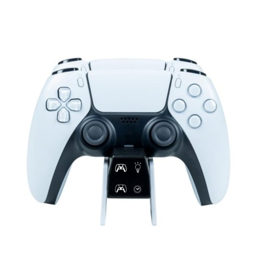 Dual-Ladegerät Nacon V4 für PlayStation 5 USB Kabel Schwarz Weiß