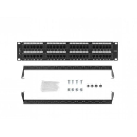 Patch-Panel Lanberg 48 Ports 2U 19" Cat.6 Schwarz