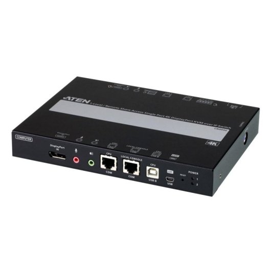 Interruptor KVM por IP DisplayPort 4K ATEN CN9950 de un solo puerto