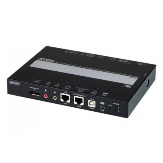 Interruptor KVM por IP DisplayPort 4K ATEN CN9950 de un solo puerto
