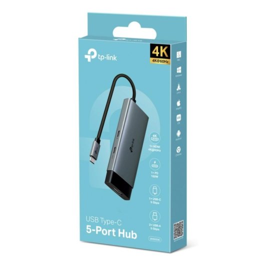 Hub TP-Link 5 Ports 5 Gbps USB-C Modell UH5020C mit HDMI 4K 60Hz