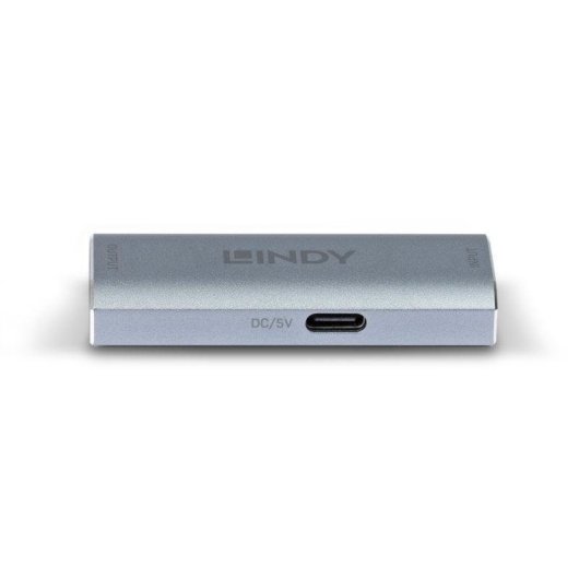 Repetidor de Señales AV Lindy 38421 8K DisplayPort 1.4 40 m Plata