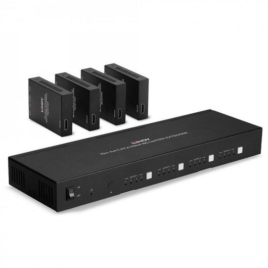 Extenseur AV Matrix 4x4 HDMI 4K60 Lindy 38328 70m Cat6