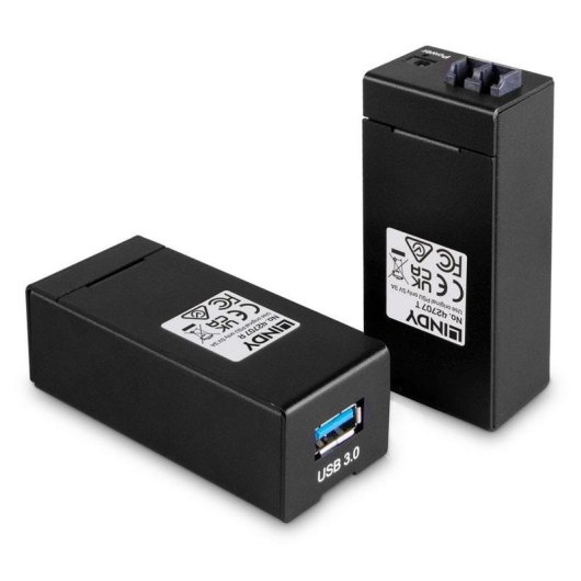 Extensor AV Lindy 42707 Transmisor y Receptor 200 m Alámbrico Negro