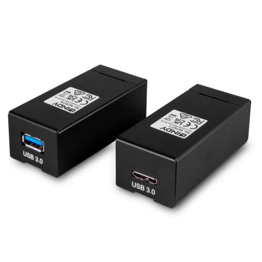 Extensor AV Lindy 42707 Transmisor y Receptor 200 m Alámbrico Negro