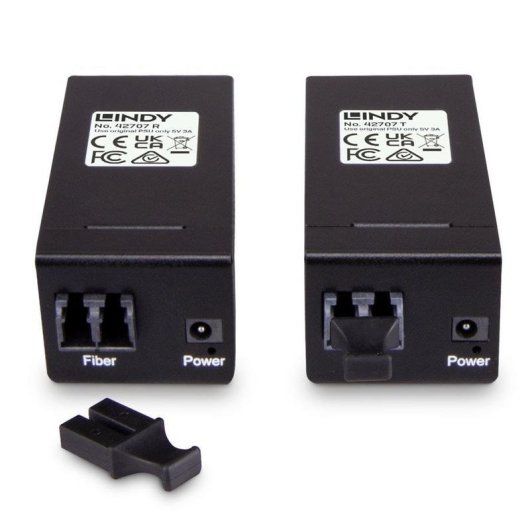 Extensor AV Lindy 42707 Transmisor y Receptor 200 m Alámbrico Negro