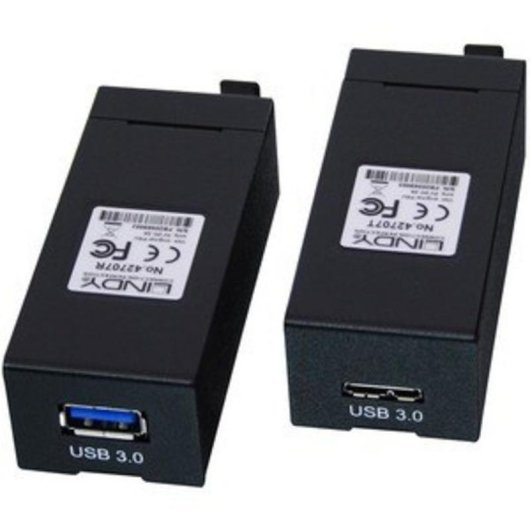 Extensor AV Lindy 42707 Transmisor y Receptor 200 m Alámbrico Negro