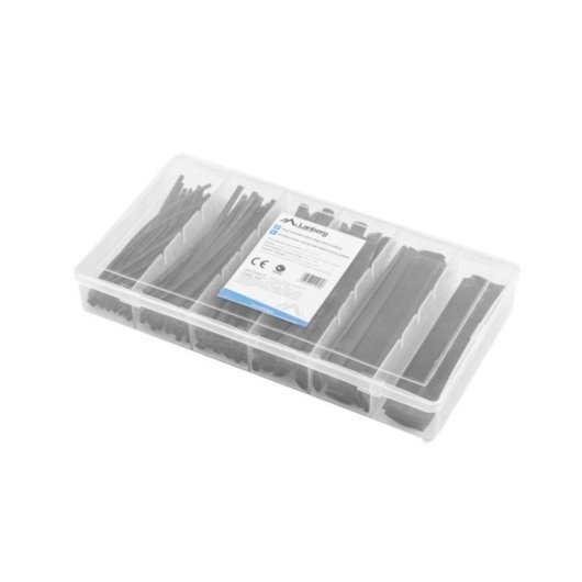 Tubo termorretráctil Lanberg ORG01-ST100B Noir 10 cm 100 unités