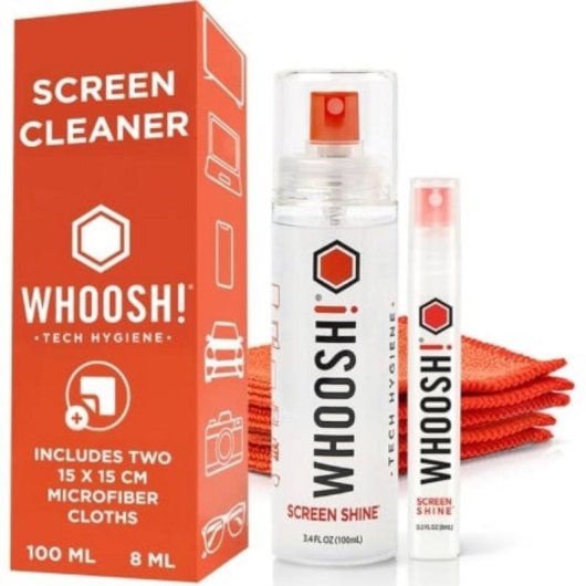 Kit de limpieza Whoosh Screen Shine Duo Universal 2 piezas
