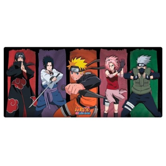 Alfombrilla para ratón ABYSTYLE Naruto Shippuden XXL 900x400 mm Multicolor Base Antiderrapante