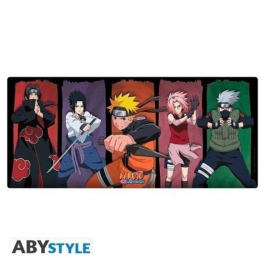 Alfombrilla para ratón ABYSTYLE Naruto Shippuden XXL 900x400 mm Multicolor Base Antiderrapante