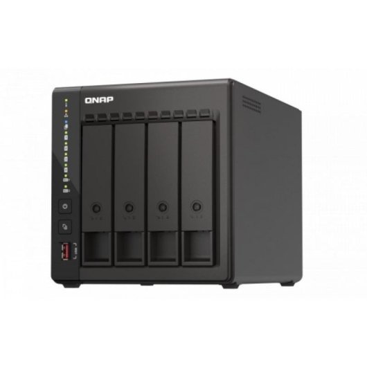 Servidor NAS QNAP TS-453E 8GB RAM Intel Celeron 4 bahías 2,5GbE HDMI M.2 NVMe