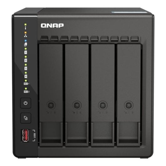 Servidor NAS QNAP TS-453E 8GB RAM Intel Celeron 4 bahías 2,5GbE HDMI M.2 NVMe