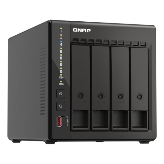 Servidor NAS QNAP TS-453E 8GB RAM Intel Celeron 4 bahías 2,5GbE HDMI M.2 NVMe