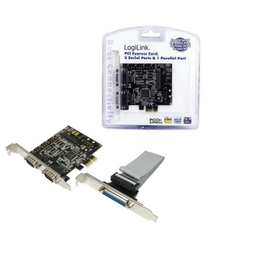 Scheda di Interfaccia LogiLink PCIe Parallelo Serie RS-232 Interna