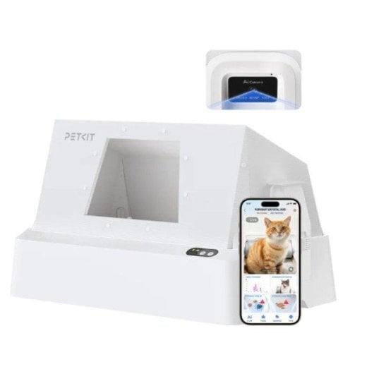 Caja de arena Petkit PUROBOT CRYSTAL DUO con entrada frontal