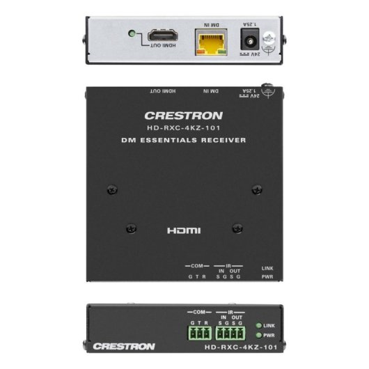Receptor AV Extensor 4K Crestron HD-RXC-4KZ-101 70m Alámbrico Negro