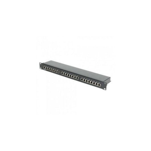 Patch-Panel Phasak 24 Ports Cat.6 1U für 19-Zoll-Rack