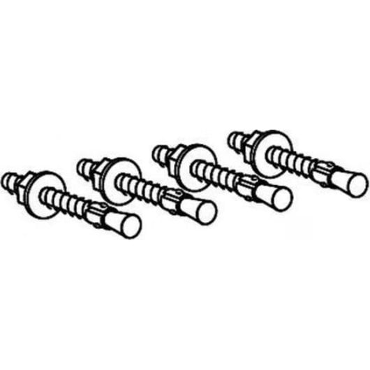 Kit de montaje Ergotron para anclajes en hormigón 4 piezas 9.5 x 95 mm