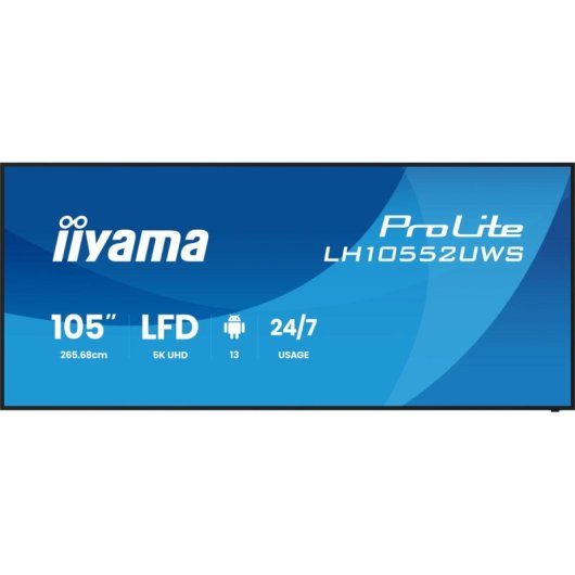 Monitor PC iiyama LH10552UWS-B1AG 105" UltraWide 5K 60Hz IPS XL WiFi Android