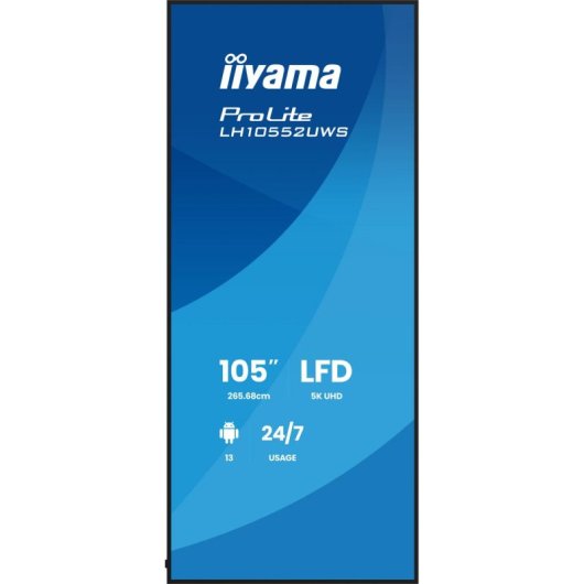 Monitor PC iiyama LH10552UWS-B1AG 105" UltraWide 5K 60Hz IPS XL WiFi Android