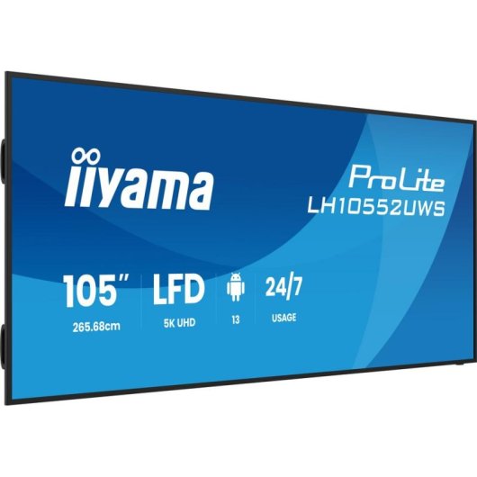 Monitor PC iiyama LH10552UWS-B1AG 105" UltraWide 5K 60Hz IPS XL WiFi Android