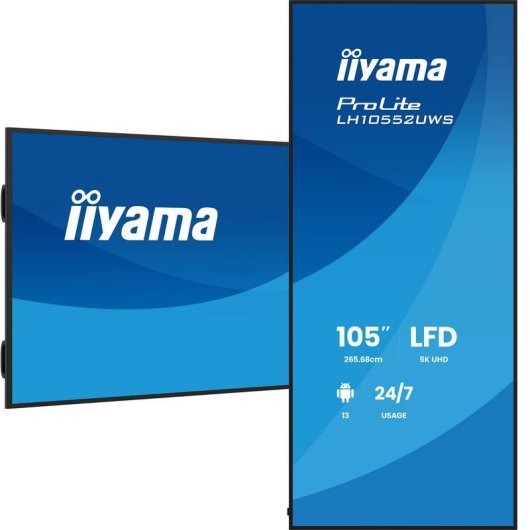 Monitor PC iiyama LH10552UWS-B1AG 105" UltraWide 5K 60Hz IPS XL WiFi Android