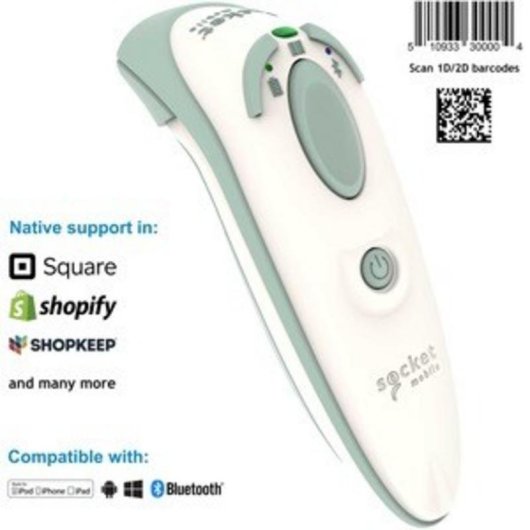 Lector portátil de códigos de barras Socket Mobile DuraScan D745 1D/2D Bluetooth IP54 compacto