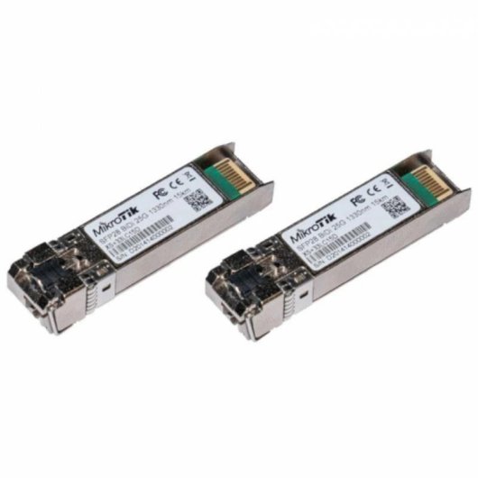 Tarjeta de Red Mikrotik XS+2733LC15D LC 25Gbps Fibra Óptica 15km