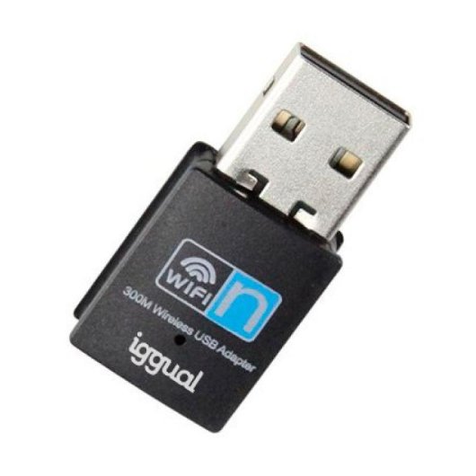 Netzwerkkarte IGGUAL USB Wifi Adapter 2.4GHz 300Mbps USB 2.0 LED