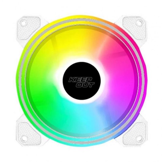 Refrigeración Aire Keep Out 12 cm 1600 RPM XFC-120DRW LED ARGB Blanco