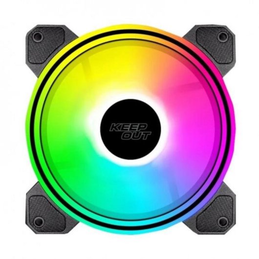 Refrigeración Aire KeepOut Ventilador 12 cm 1600 RPM LED ARGB Negro