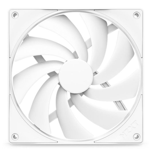 Refrigeração Ar NZXT 140 mm Branco F140Q PWM Rolamento FDB Silencioso