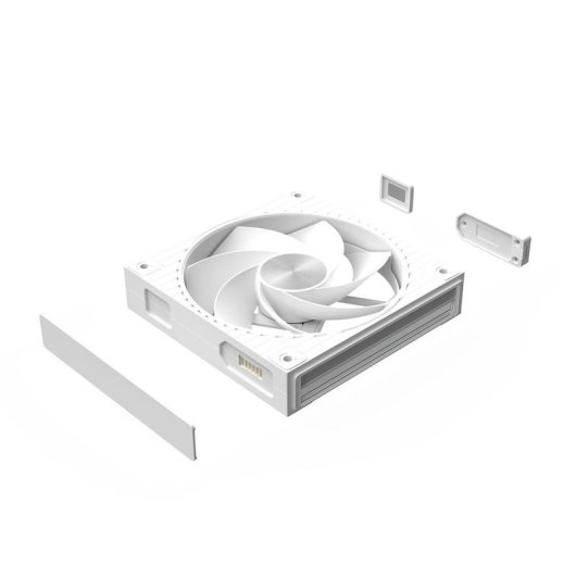 Refrigeração Ar Zalman 124mm 800-2300 RPM Branco ZM-DF120R ARGB