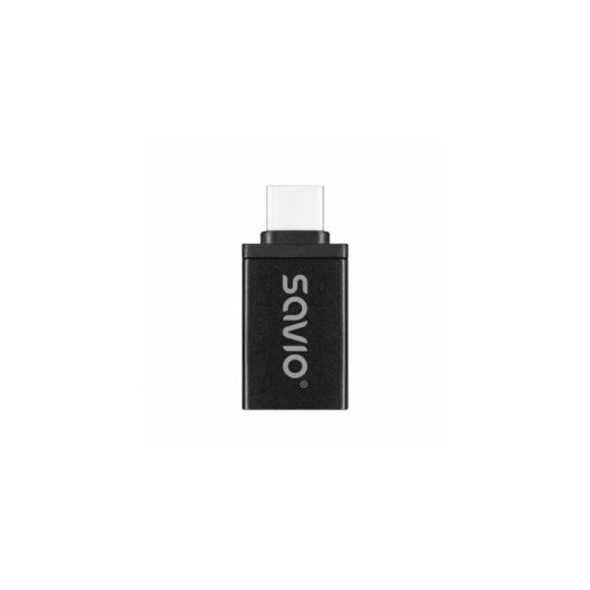 Adaptador USB-A 3.1 a USB-C 3.1 Savio AK-80 Preto