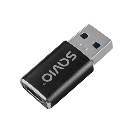Adaptador Savio AK-81 USB-C 3.1 Fêmea para USB-A 3.1 Macho