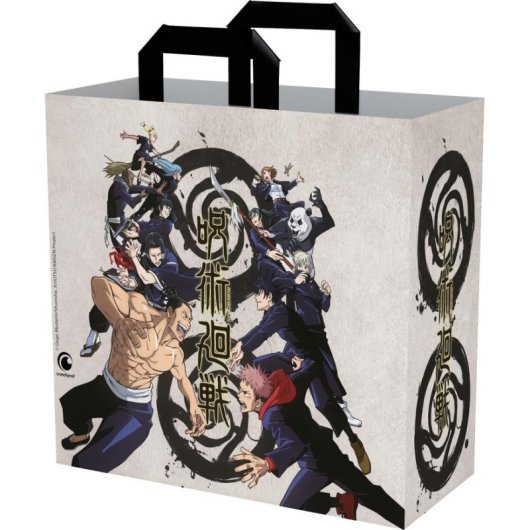 Bolso de compras Konix Jujutsu Kaisen Beige Plástico reciclado 450x400x200 mm