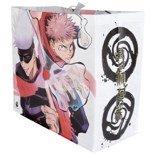 Bolso de compras Konix Jujutsu Kaisen Blanco Plástico reciclado 450 x 400 x 200 mm