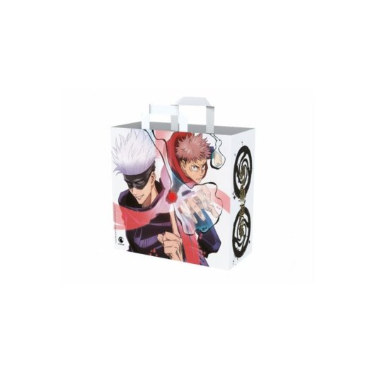 Bolso de compras Konix Jujutsu Kaisen Blanco Plástico reciclado 450 x 400 x 200 mm